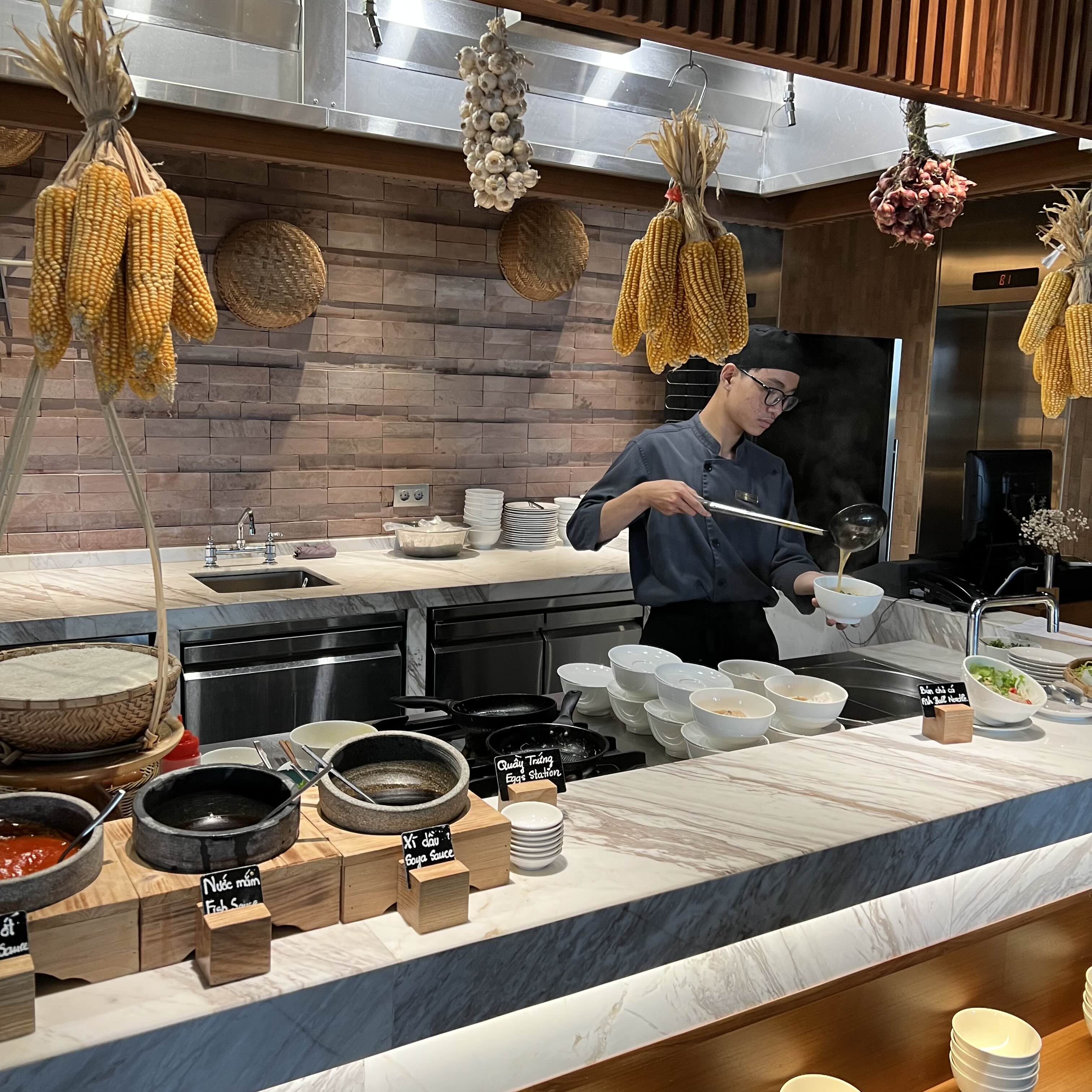 칙랜드 CHICLAND 조식레스토랑 모습