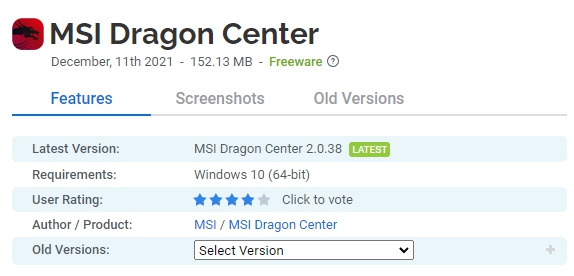 MSI-Dragon-Center