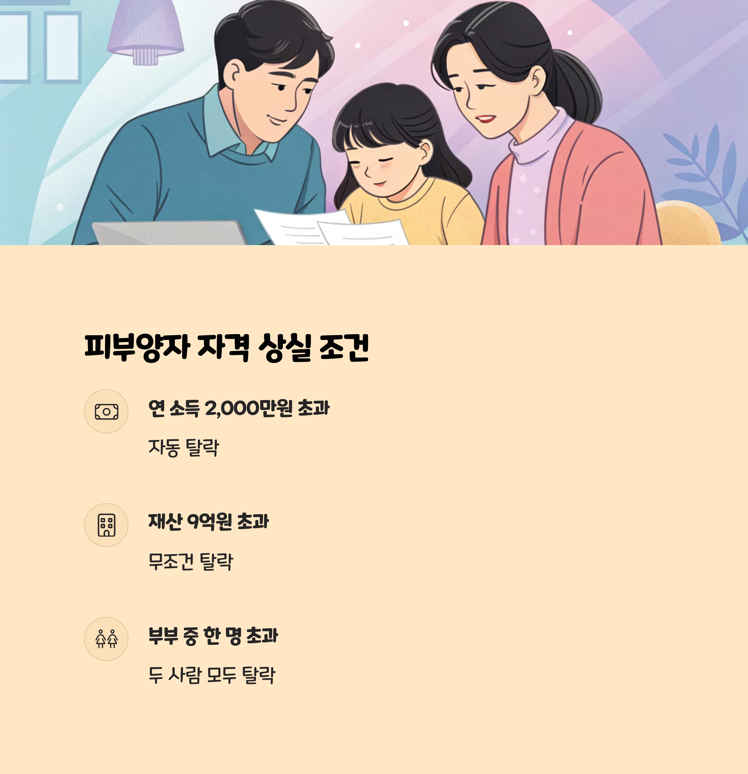 국민건강보험 피부양자 자격 상실 조건