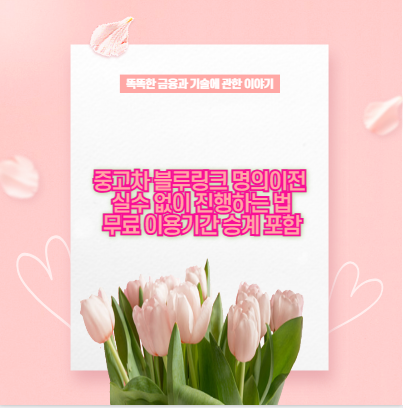 중고차 블루링크 명의이전 실수 없이 진행하는 법 무료 이용기간 승계 포함