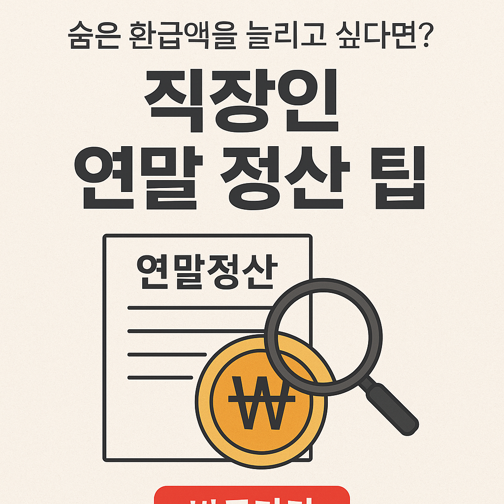직장인 연말 정산 팁