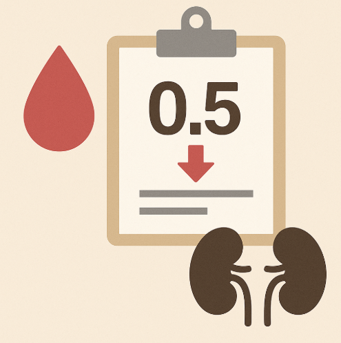 크레아티닌 수치가 낮으면