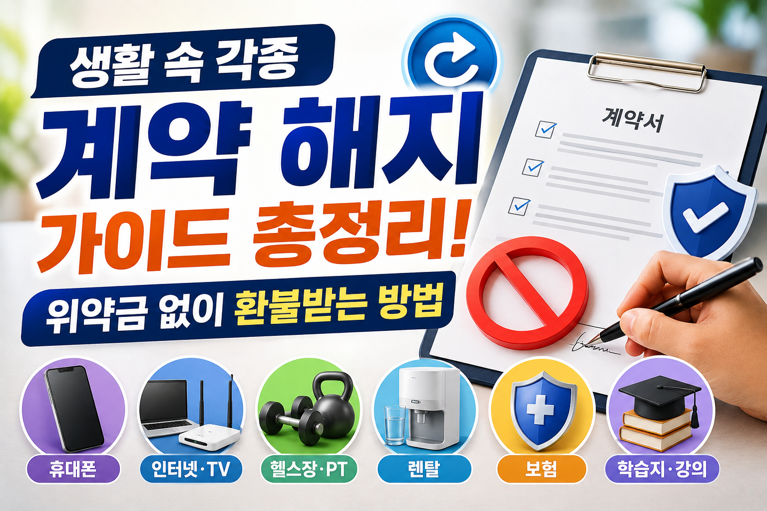 생활 속 각종 계약 해지 가이드 총정리! 위약금 없이 환불받는 방법 관련 사진