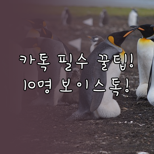 카카오톡 그룹 보이스톡 최대 10명 ..