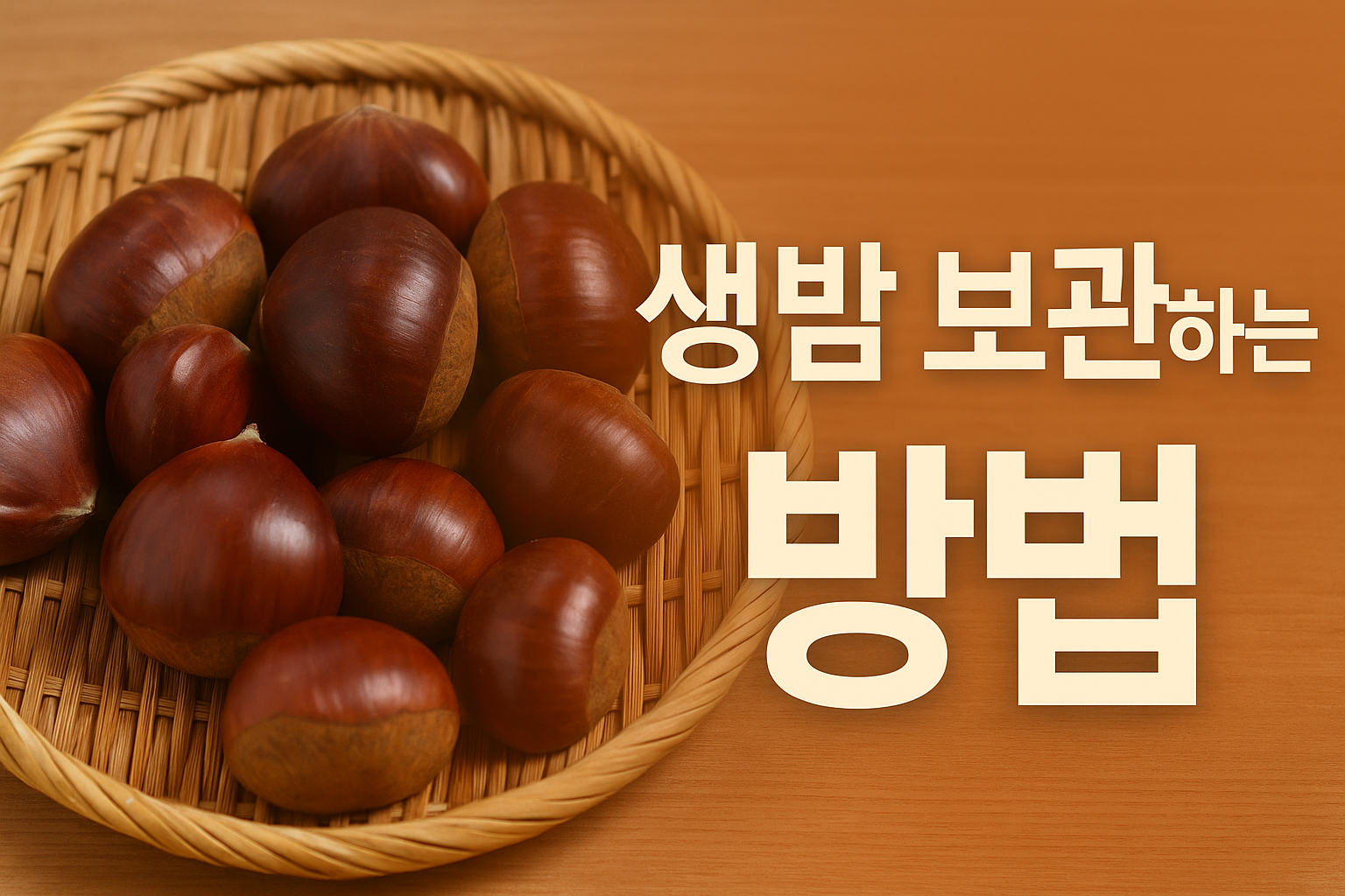 생밤 보관하는 방법 &ndash; 오래 두어도 싱싱함 유지하는 황금비법