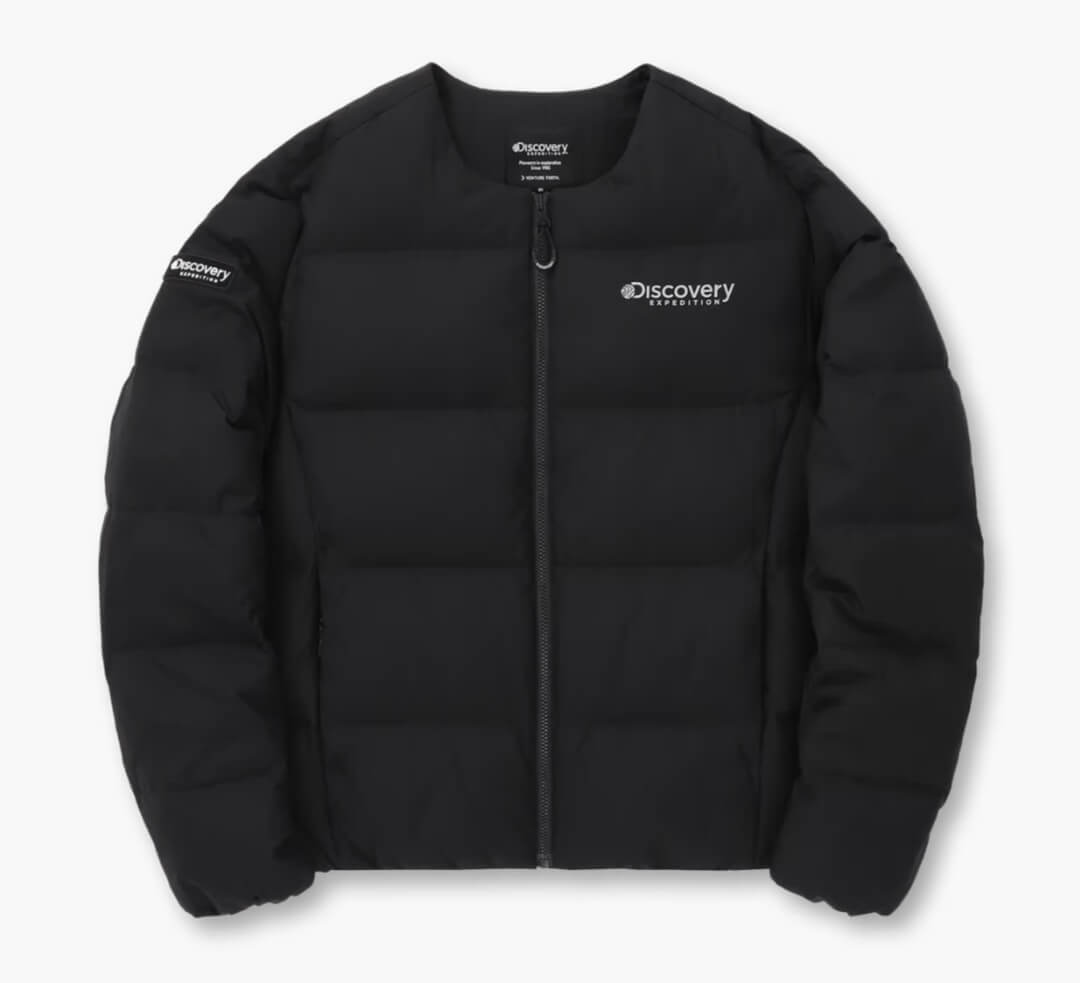 디스커버리 여성 경량패딩 블랙