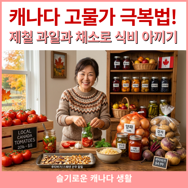 캐나다 고물가 극복법! - 제철 과일과 채소로 식비 아끼기