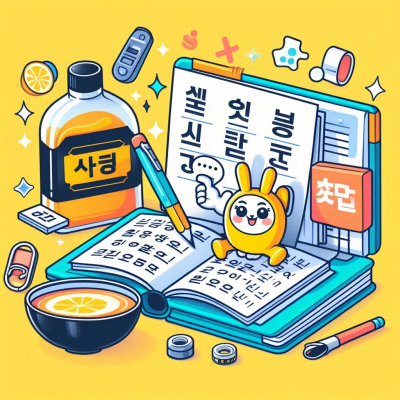 책과 사전을 분석하는 캐릭터와 함께 있는 이미지.