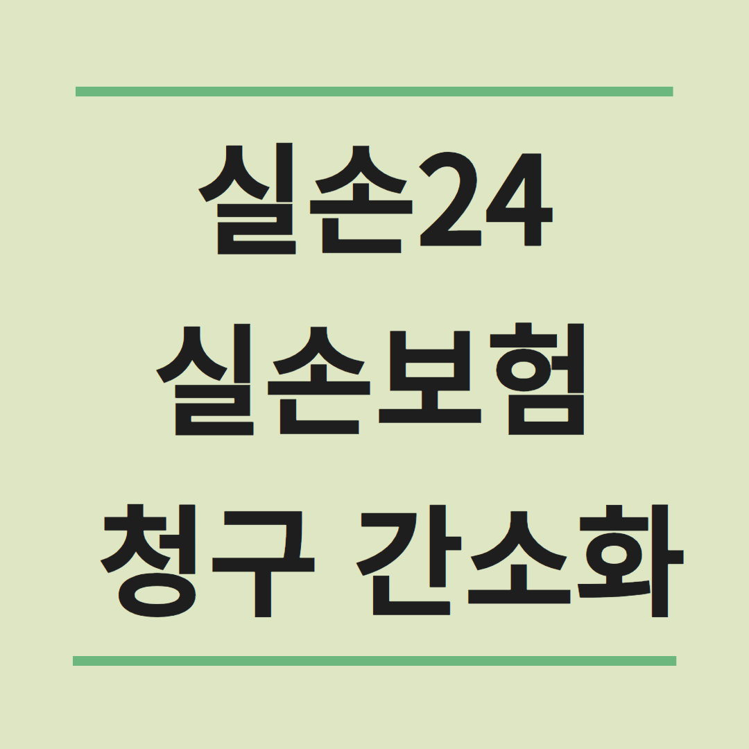 실손보험 청구 간소화