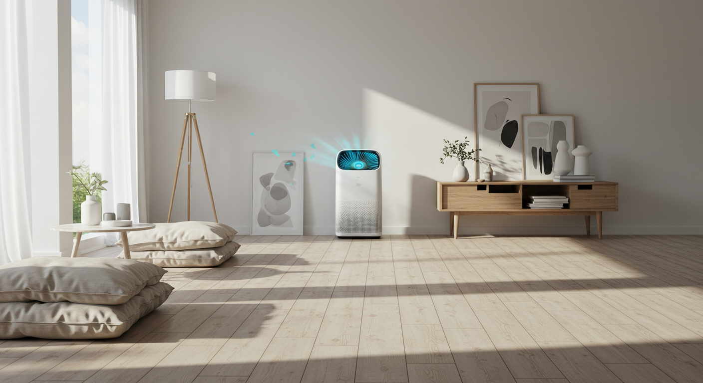 깨끗한 공기의 거실-사진