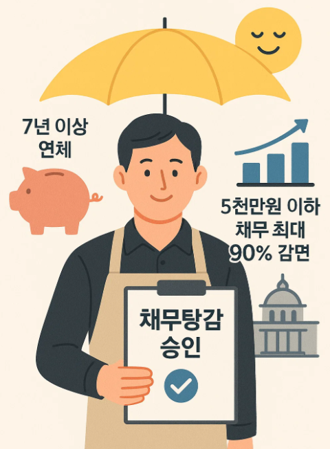 소상공인 코로나 채무탕감 총정리: 7년 이상 5천만원 이하