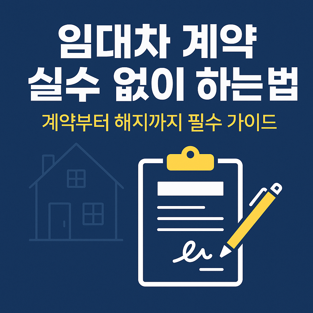 임대차 계약 실수 없이 완벽하게! 계약부터 해지까지 반드시 알아야 할 필수 가이드