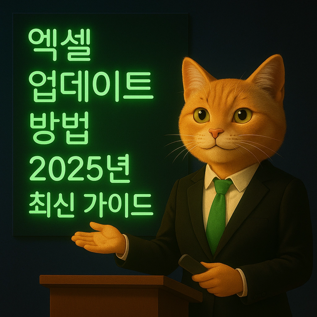 엑셀 업데이트 방법 2025년 최신 가이드