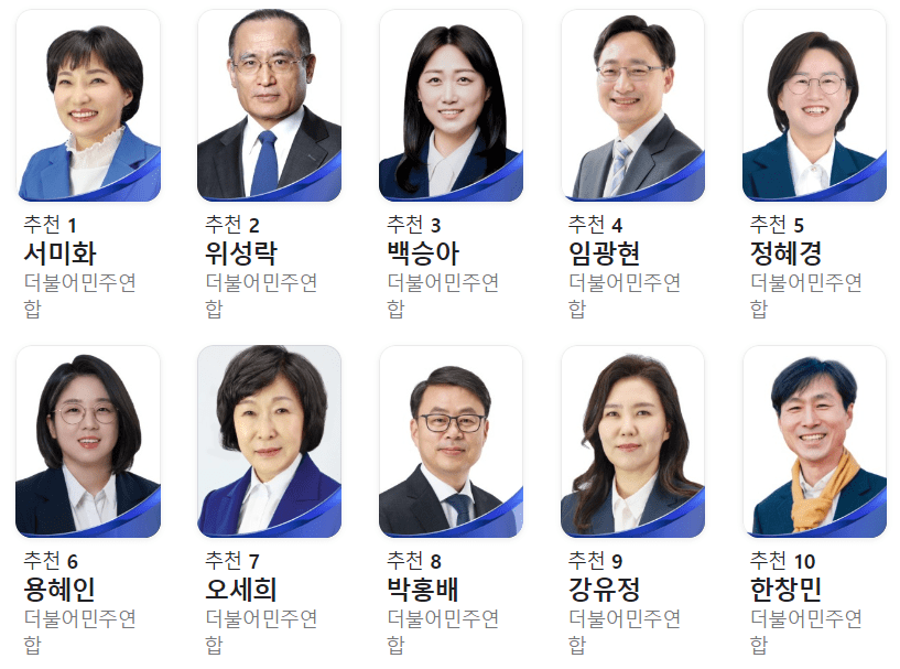 비례대표-정당-후보자-명단