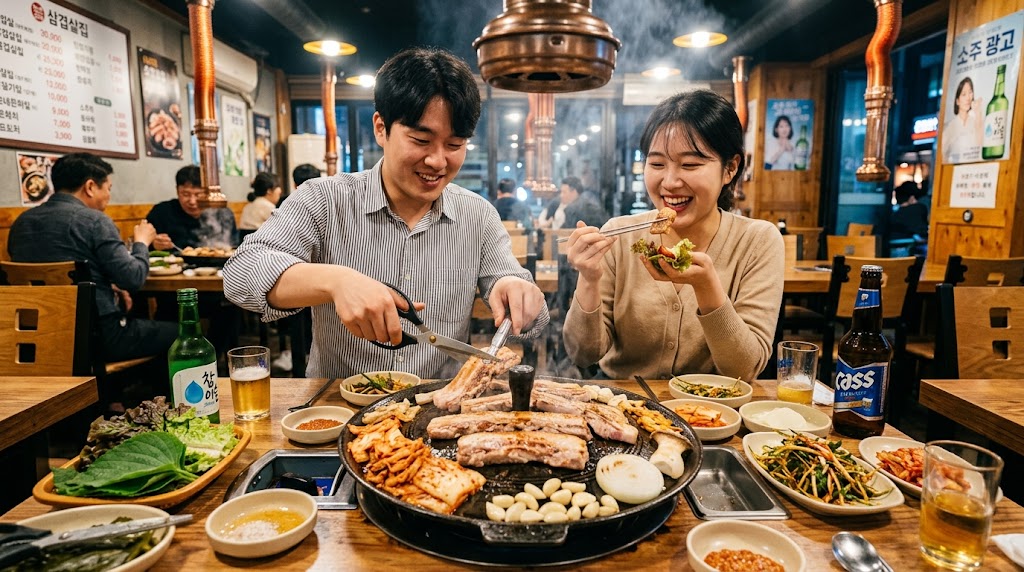Korean pork belly BBQ