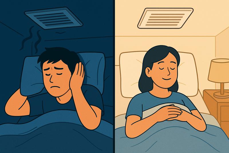 환풍기 덮개 덜그럭거림, 원인과 소음