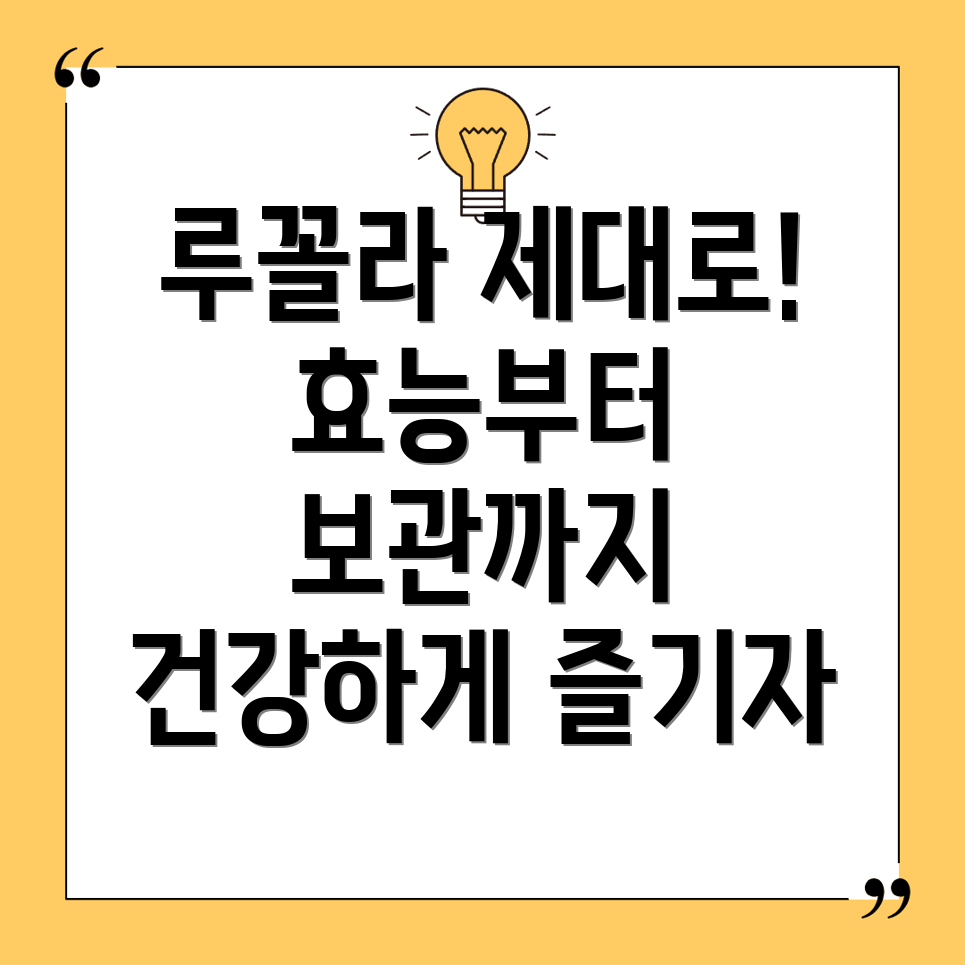 루꼴라