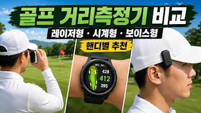 골프 거리측정기 레이저형&middot;시계형&middot;보이스형 차이와 핸디별 추천을 정리한 대표 이미지