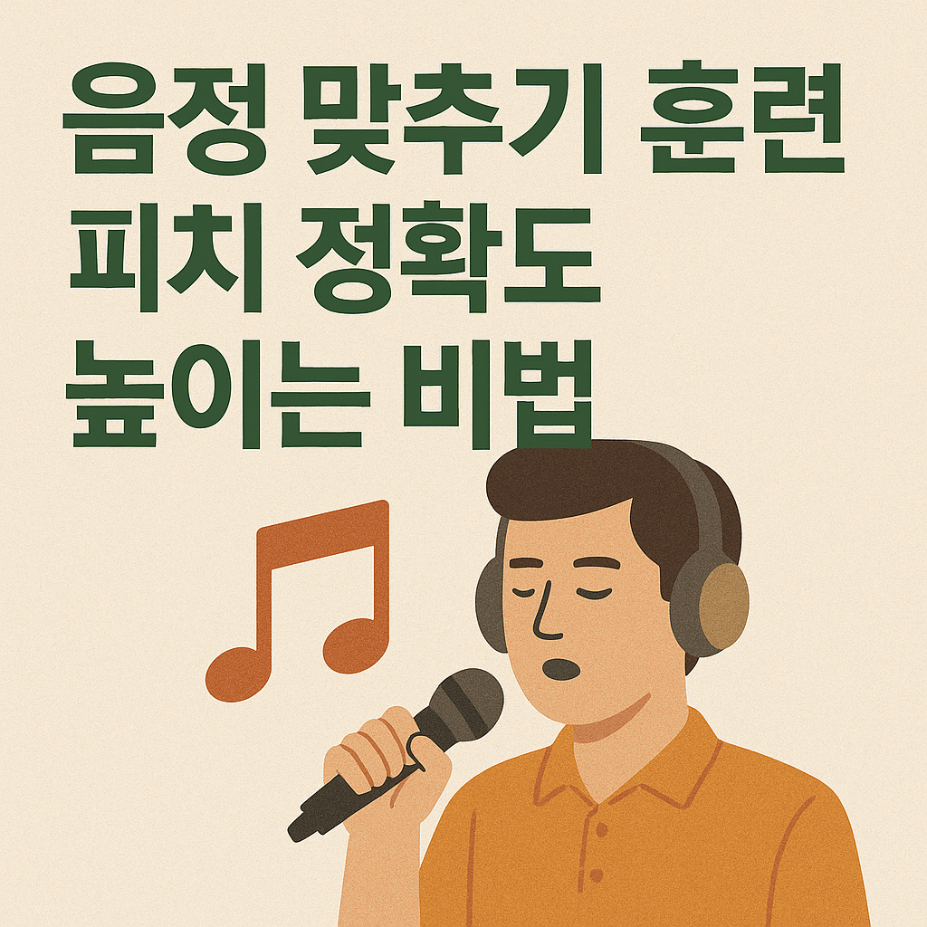 음정 맞추기 훈련, 피치 정확도 높이는 비법