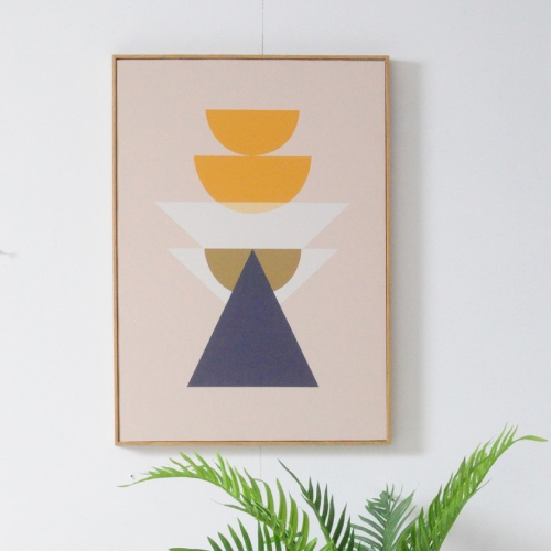 미니멀 파스텔 기하하가 아트 캔버스 그림액자 3종