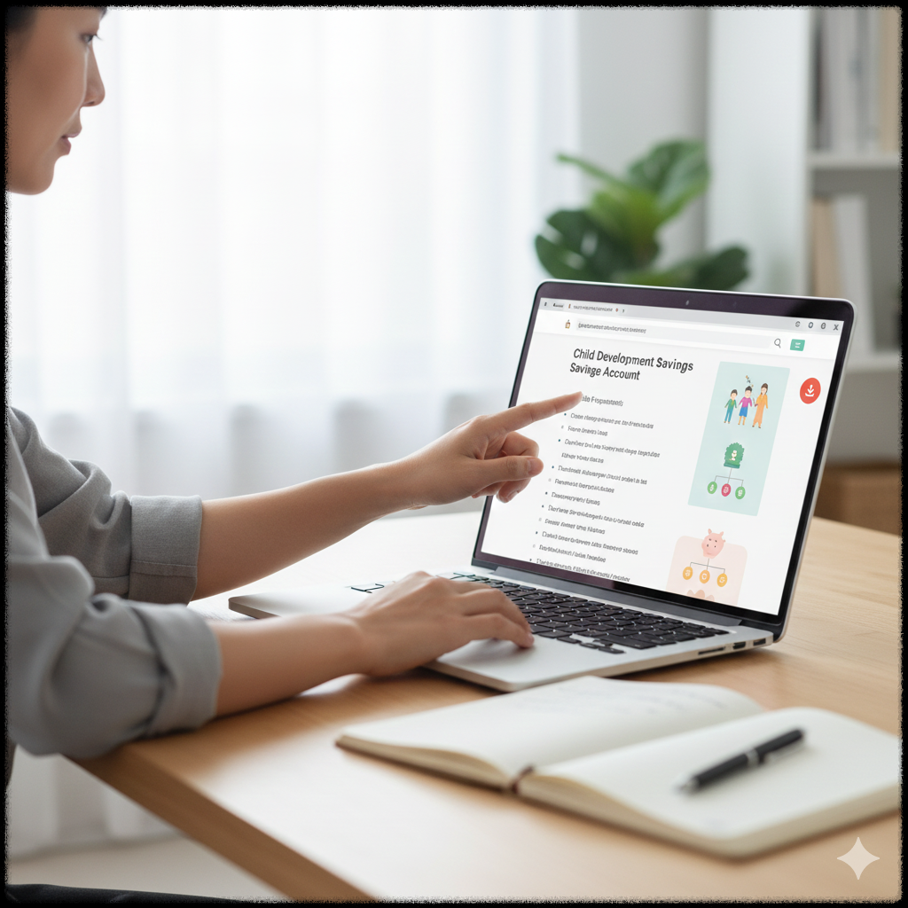 디딤씨앗통장 신청 조건을 확인하는 보호자