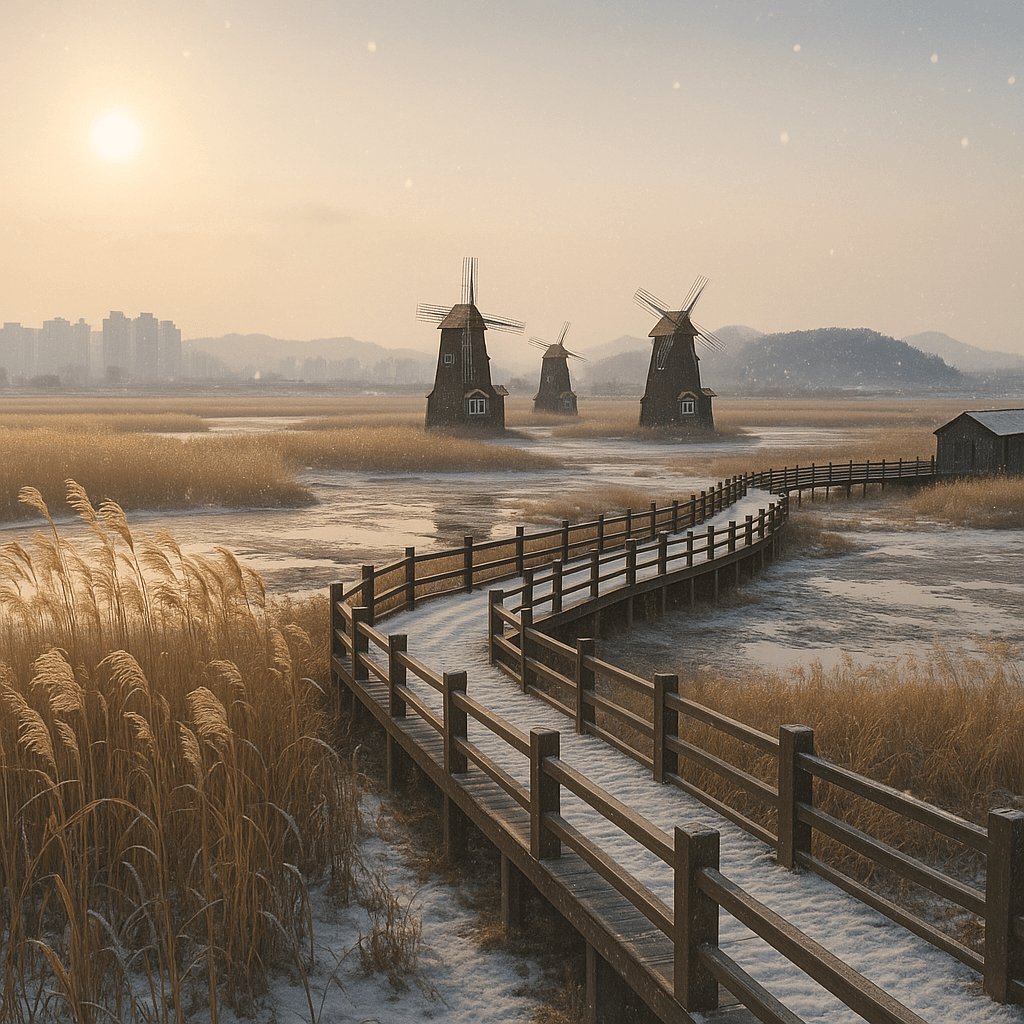 수원 광교호수공원 겨울 산책