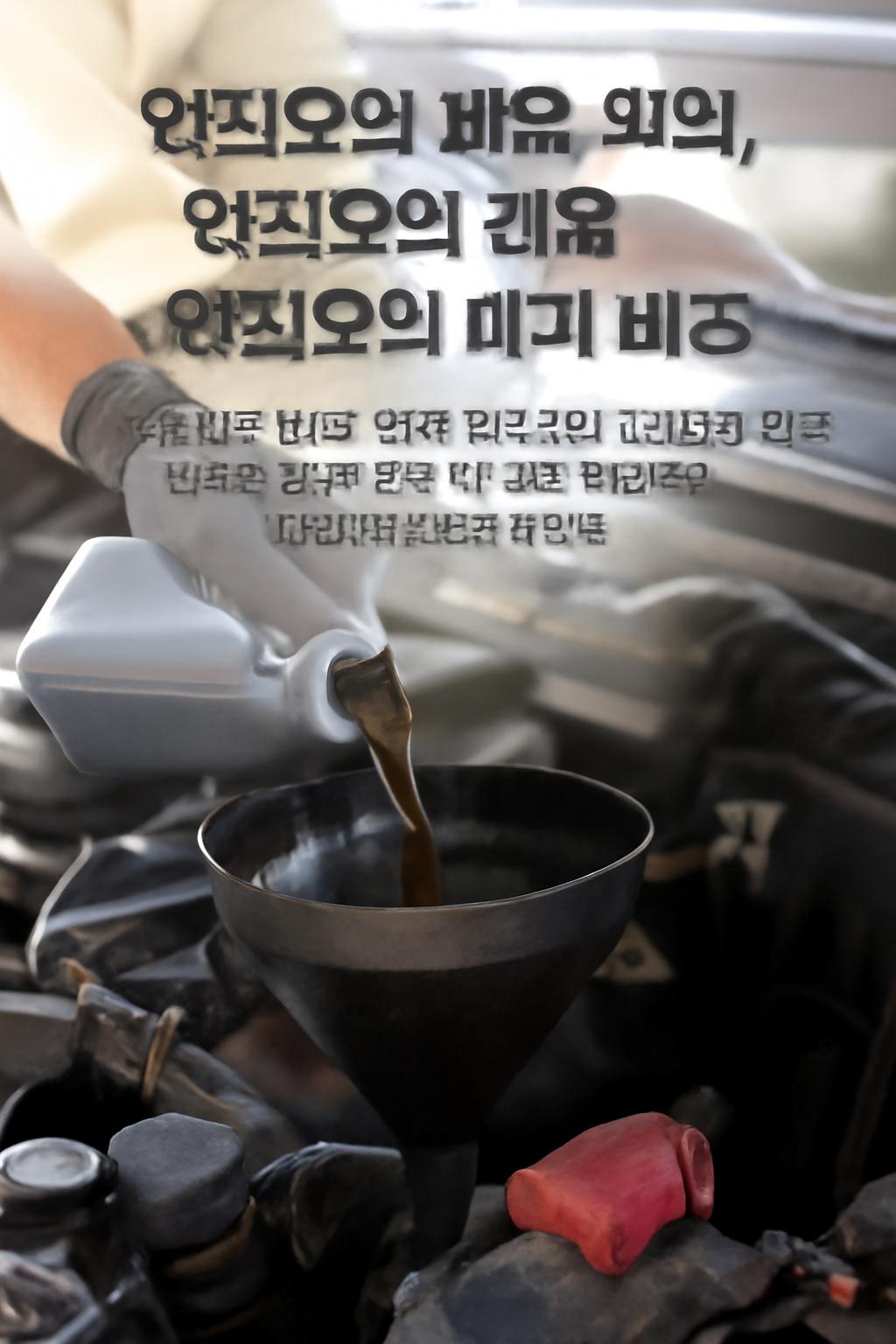 엔진오일 폐기