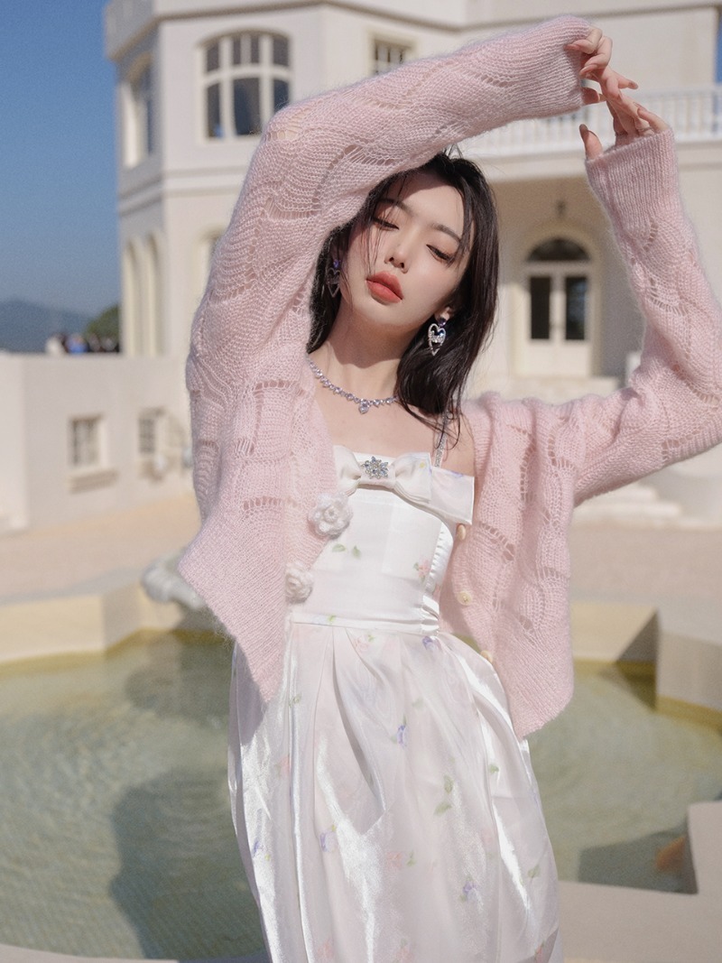 신스덴 웨이브 썸머 니트 가디건