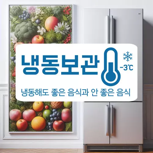 냉동보관 해도 좋은 음식과 안 좋은 음식에 대하여
