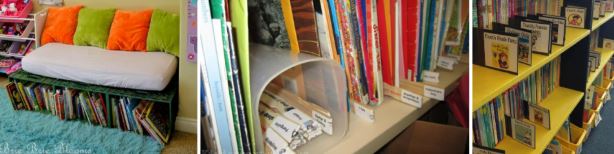 우유박스를 이용한 책꽂이 겸의자