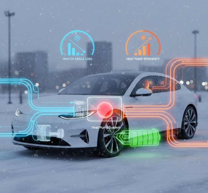 전기차 겨울 주행거리 줄어드는 이유와 해법 이미지