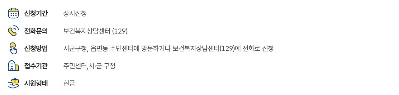 긴급복지생계지원금 요약정리