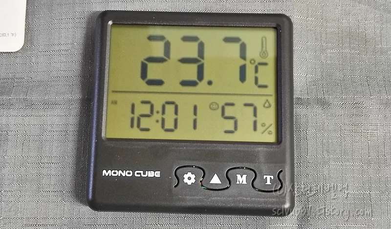 온습도계 입력 조절 표시