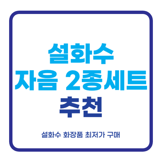 설화수 자음2종 세트