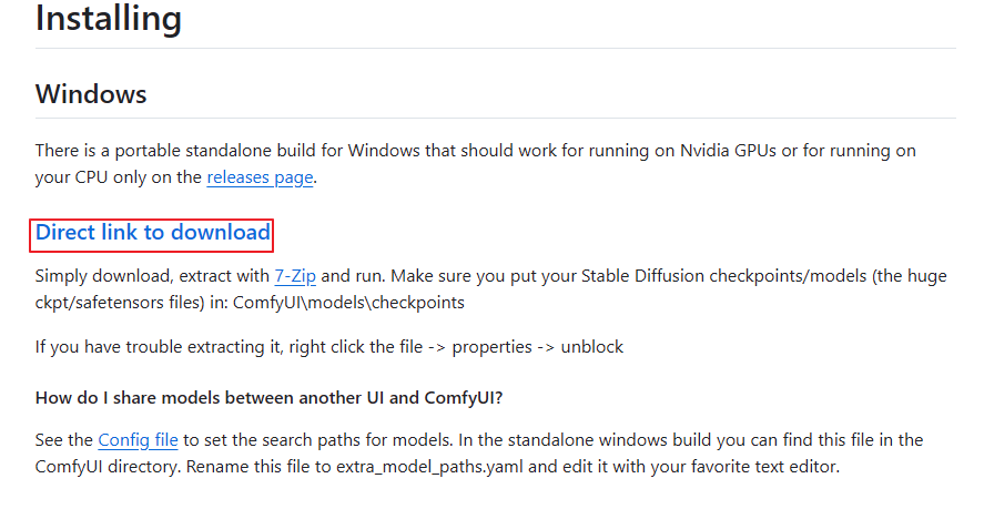 ComfyUI download