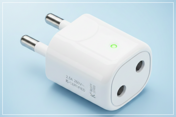 한국 돼지코 어댑터 사진