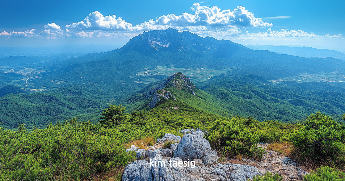백암산의 사계절