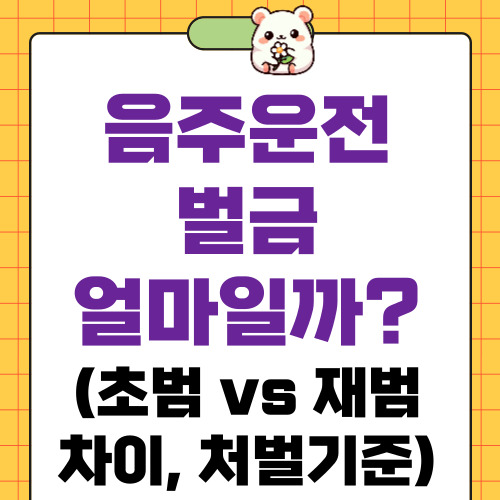 음주운전 벌금