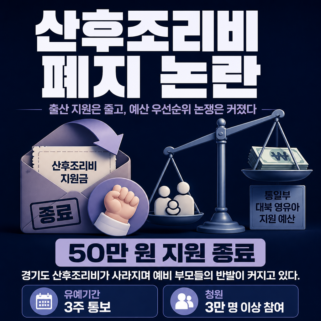 산후조리비 폐지 논란