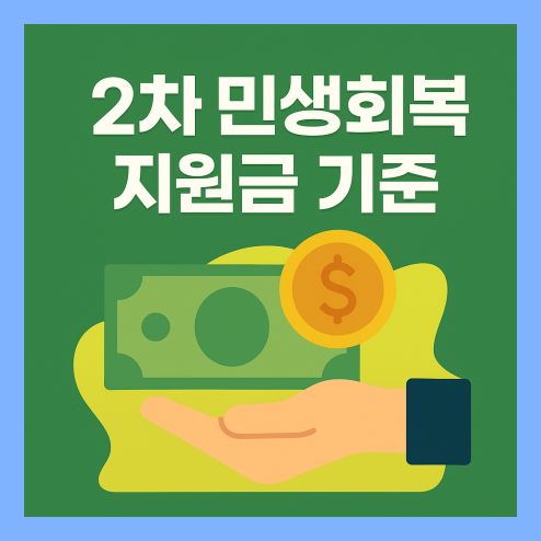 2차민생회복 지원금 기준과 지급시기, 특례 적용 여부