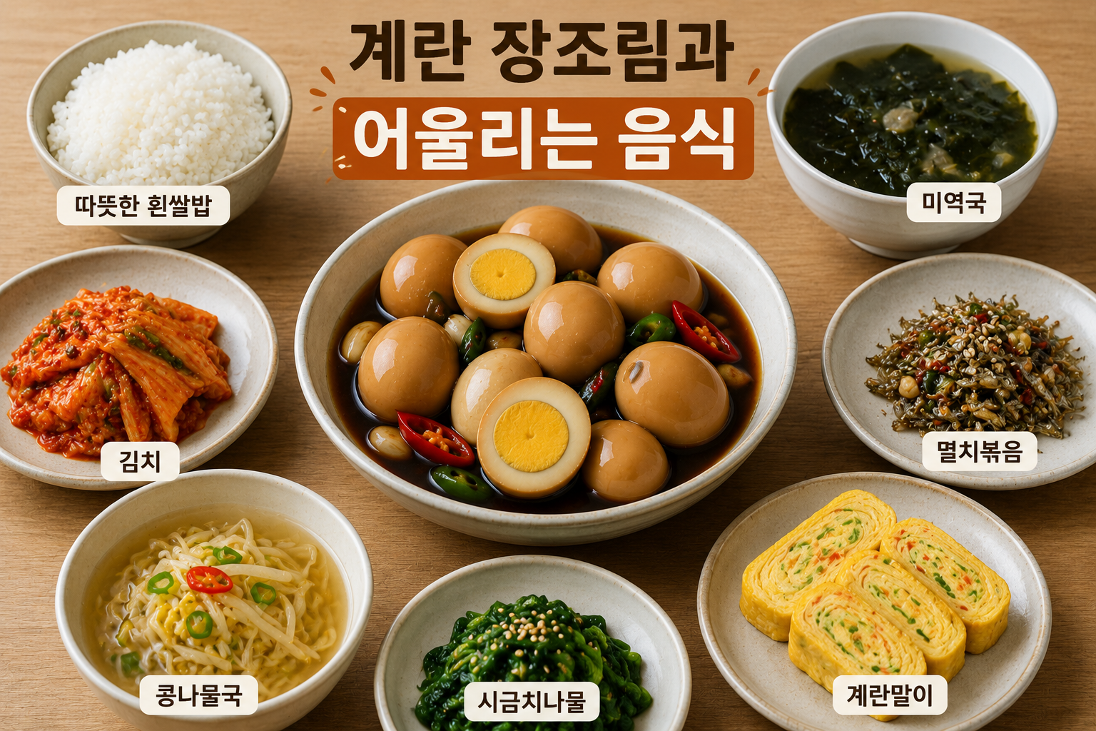 계란 장조림과 어울리는 음식