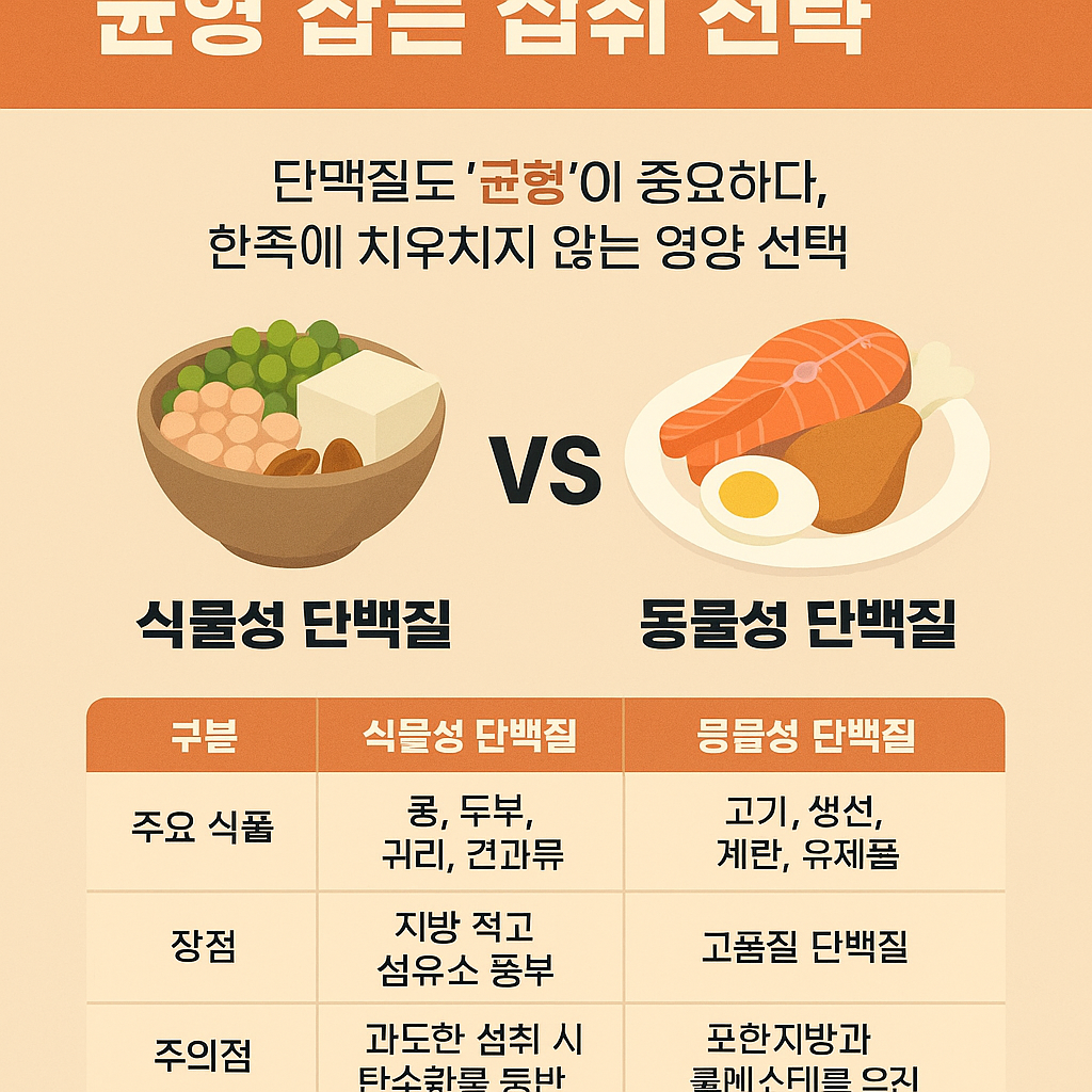식물성 단백질과 동물성 단백질