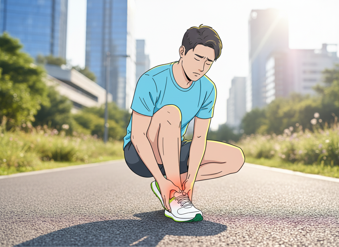 걷기 러닝 발등 통증 원인 진료과 찾기 어디아파 앱 어플