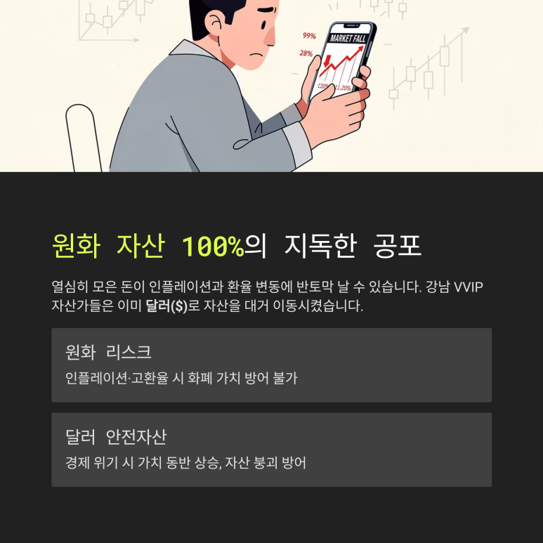 원화 자산 100%의 공포