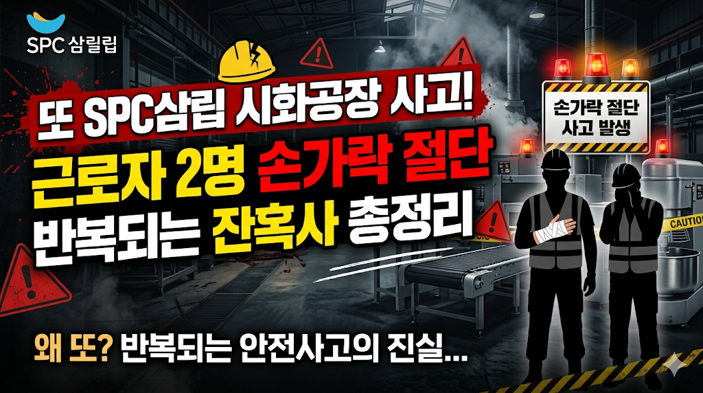 SPC삼립 시화공장 또 사고! 근로자 2명 손가락 절단…반복되는 잔혹사 총정리