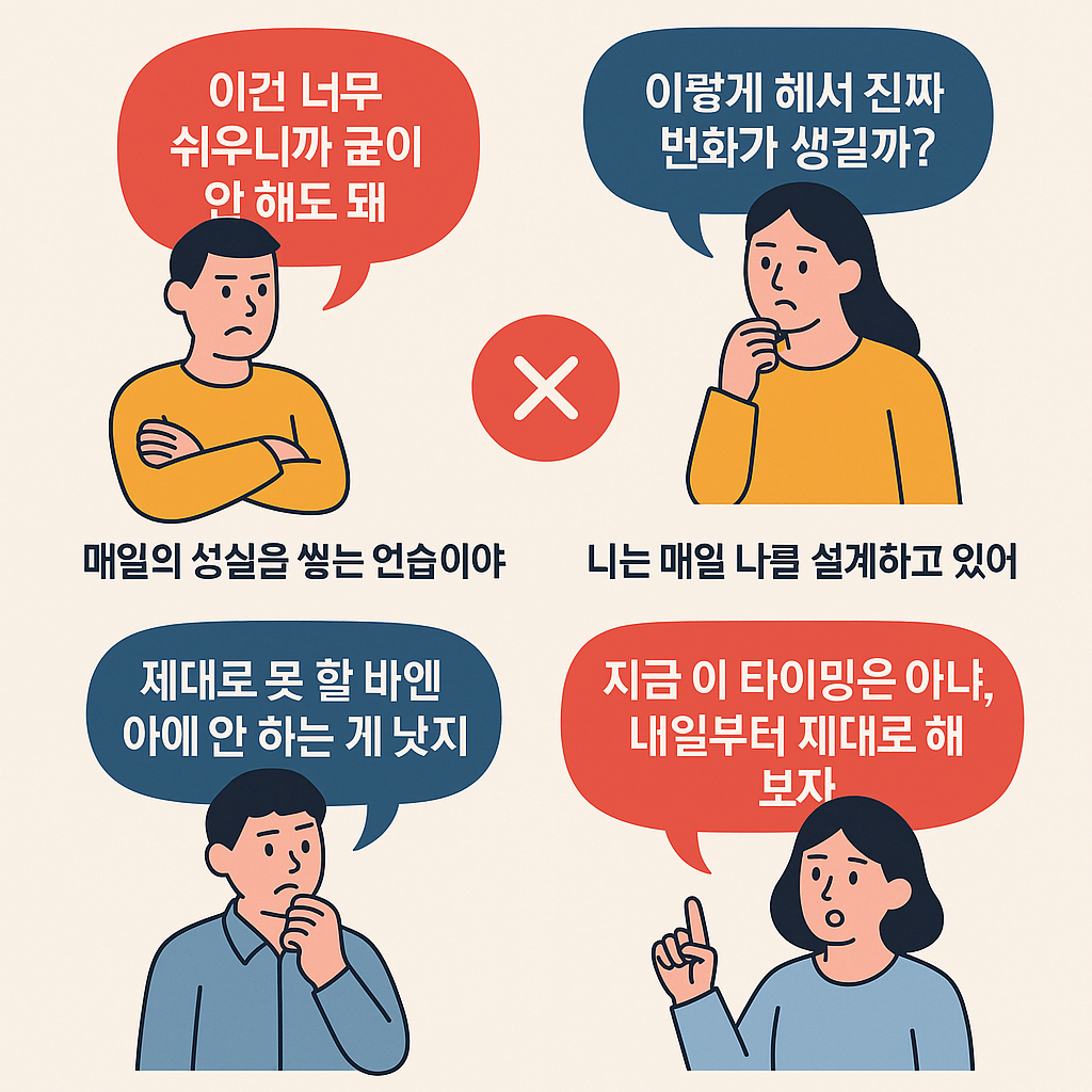 마이크로 습관을 방해하는 5가지 잘못된 생각