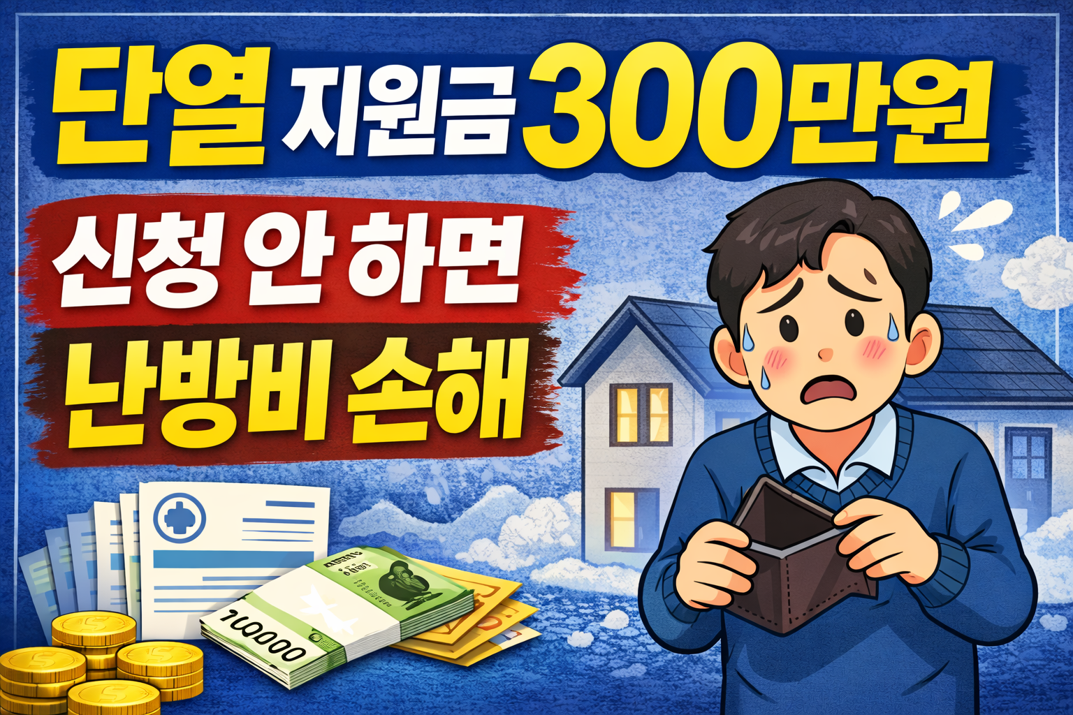 단열 공사 지원금 2026, 최대 300만원 안 받으면 난방비 계속 손해