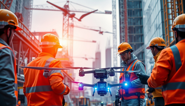 AI 기반 건설 법규 및 안전 관련 이미지입니다.