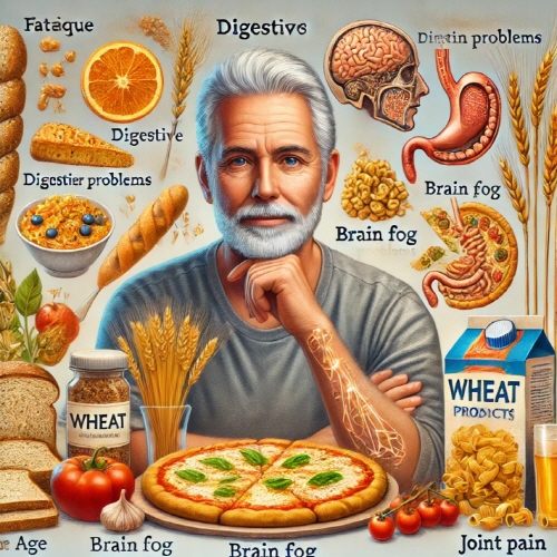 중년의-남성이-밀가루-음식-먹기-전-사진