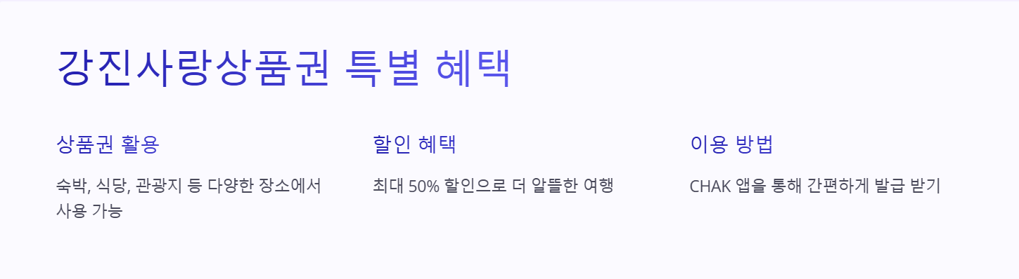 강진 반값 여행